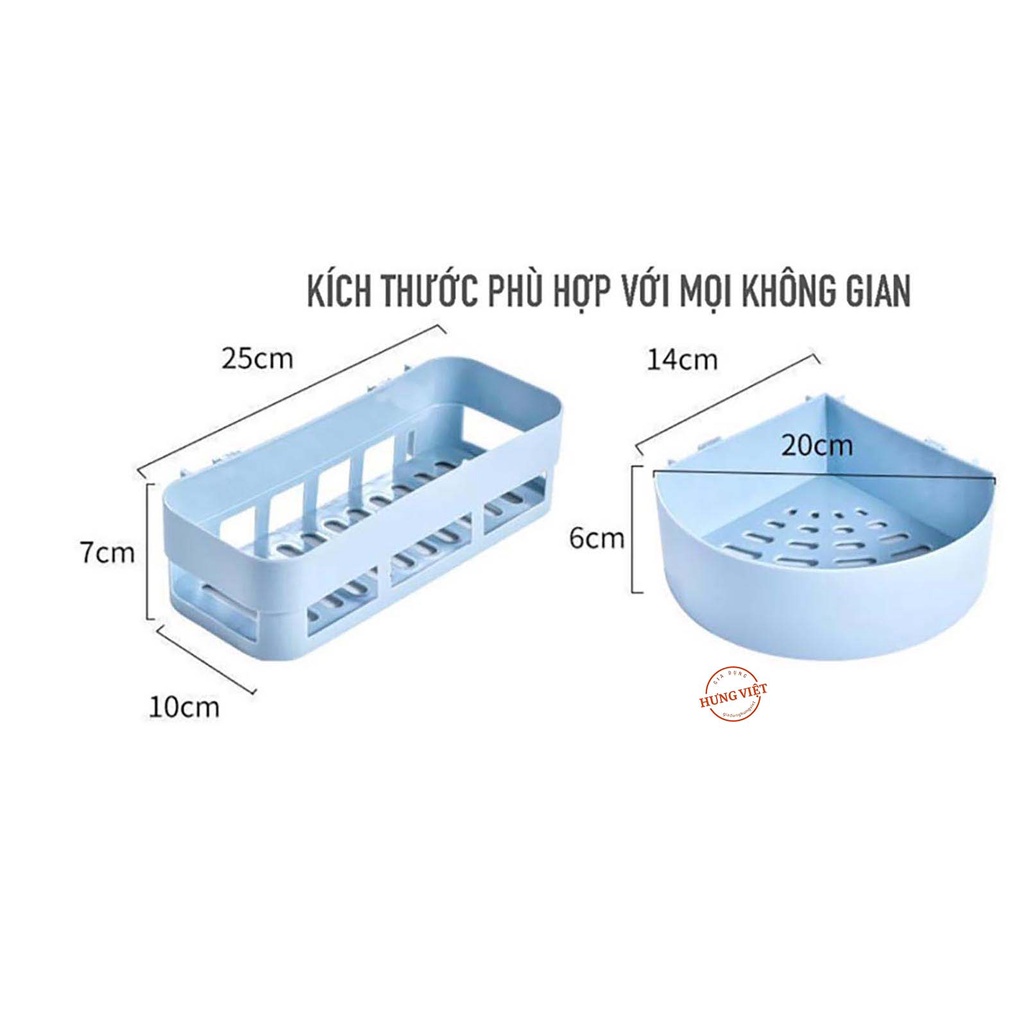 Kệ Ngang - Kệ Góc Để Đồ Nhà Tắm Nhà Bếp - Siêu Chắc Chắn - Siêu Tiện Lợi mẫu mới