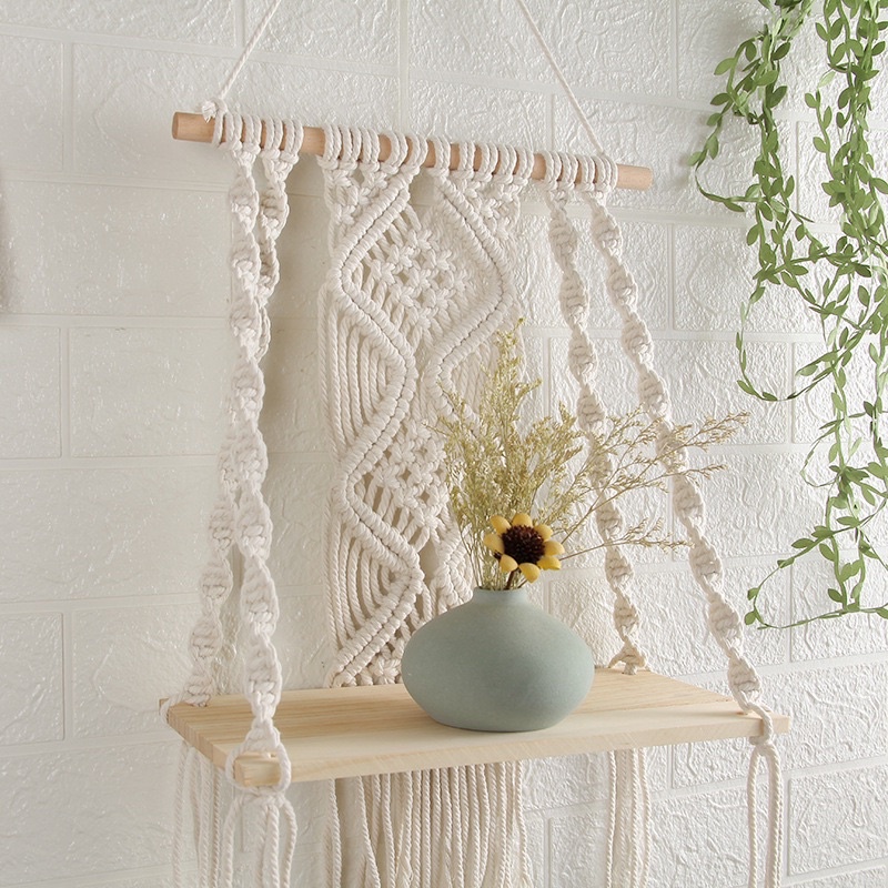 Kệ treo tường macrame decor trang trí