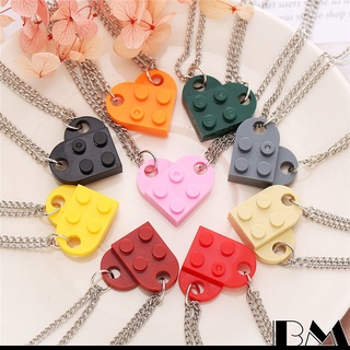 Vòng cổ Mặt Hình Trái Tim Lego Nhiều Màu Sắc Thời Trang