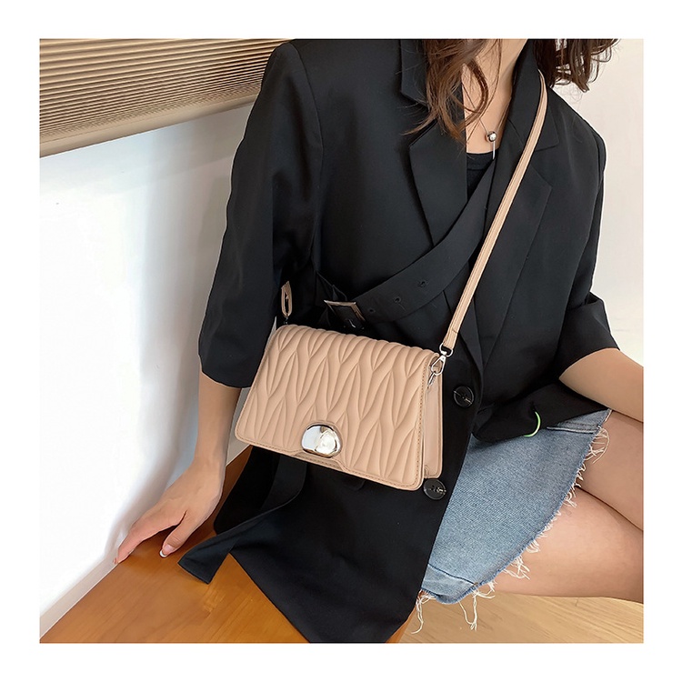 Túi đeo chéo JASMIN NOIR nắp gập đơn giản thời trang cho nữ