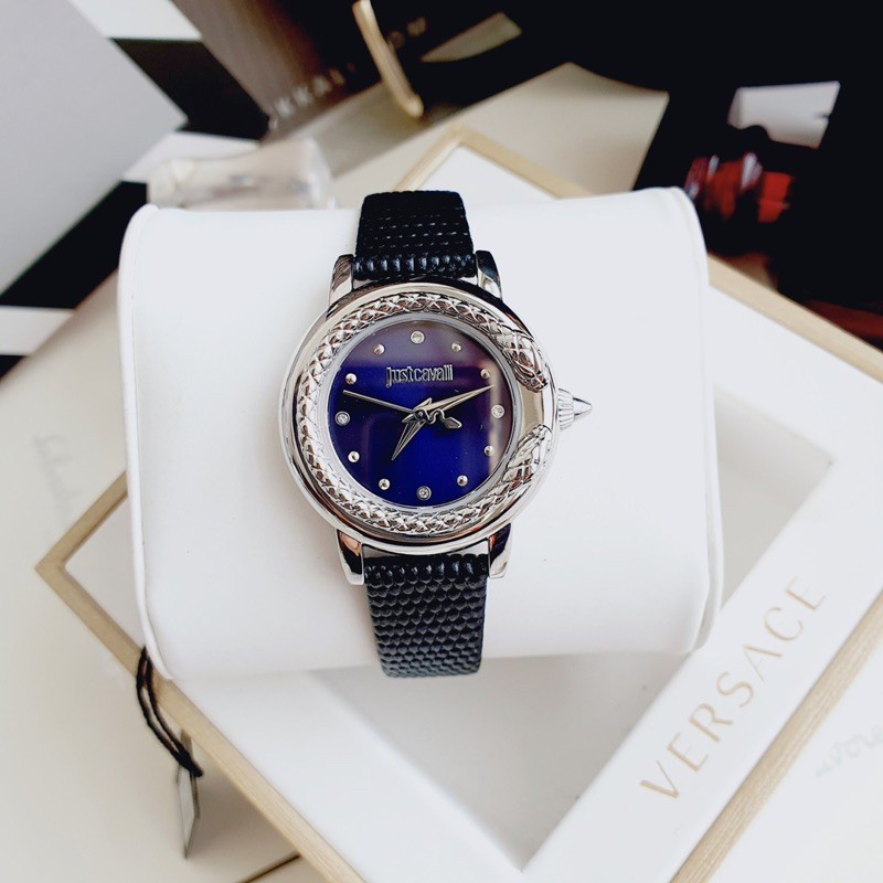 Đồng hồ nữ Just Cavalli Rắn cuốn quanh viền 2021(hàng sẵn)