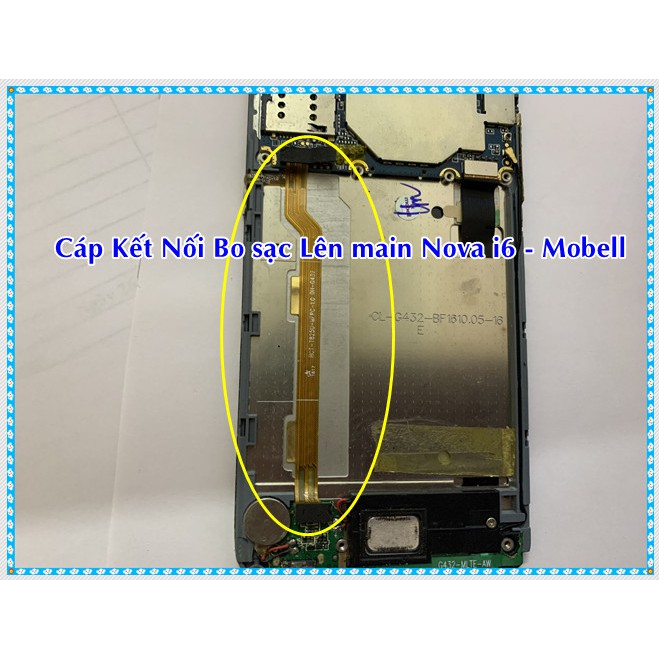 Cáp kết nối bo sạc lên main Nova i6 - Mobell