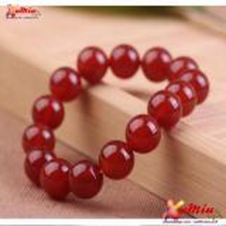 Vòng đá phong thủy đỏ 13 ly
