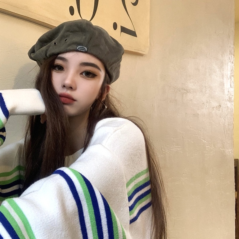 Mũ Beret Kiểu Họa Sĩ Phong Cách Retro Nhật Bản Thời Trang Cho Nữ