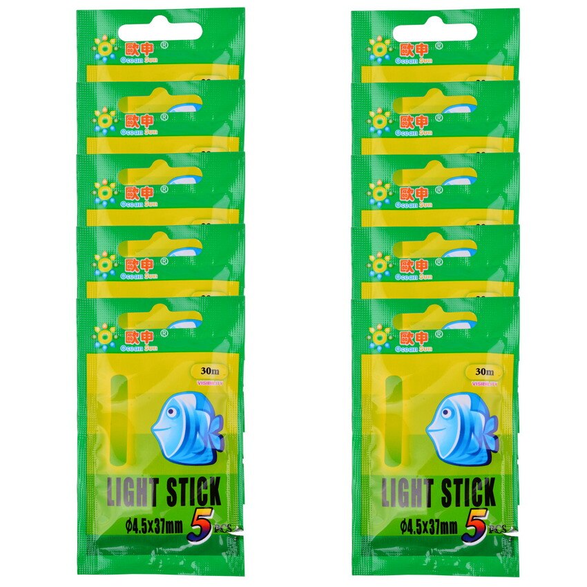 Set 50 Phao Câu Cá Phát Sáng Trong Tối Tiện Dụng