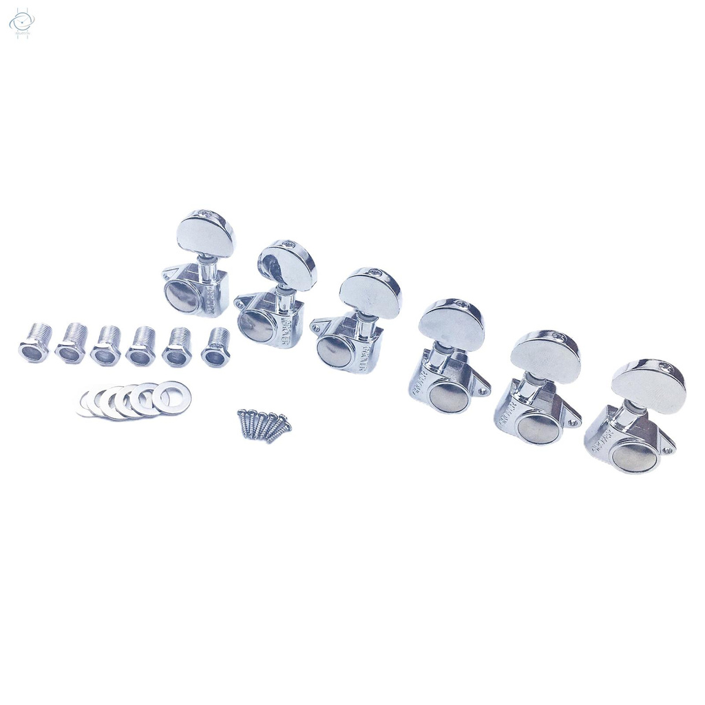 ♫Acoustic Guitar Lettering Peach Shape Tuning Pegs Machine Head Tuners Guitar Parts