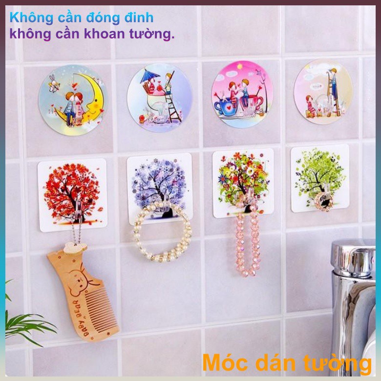 Móc Dán Tường In Hình 3D Siêu Dính Độc Đáo Chịu Lực Tốt Độ Bền Cao - Móc Dán 3D Jenny28.Shop