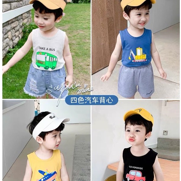 Áo ba lỗ hè cho bé trai bé gái 8kg -15kg Củ khoai tây shop minkymom chất thun lạnh thoáng mát và thấm hút mồ hôi