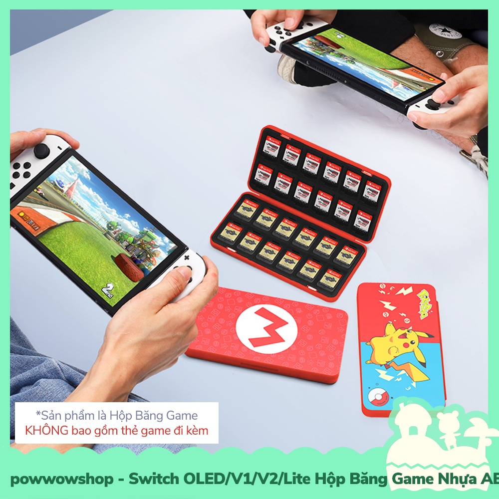 [Sẵn VN - Hỏa Tốc] Switch Oled,V1,V2,Lite Hộp Băng Nhựa ABS+PC Chứa Thẻ Game Nintendo Switch Phong Cach Gaming Style