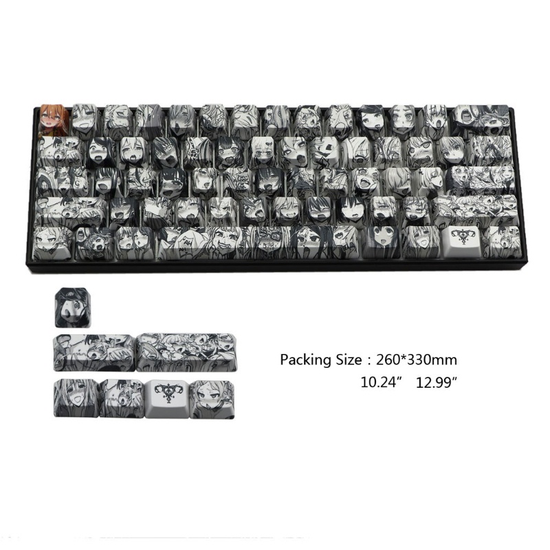 Set 71 Nút Bàn Phím PBT OEM GH60 GK61 GK64