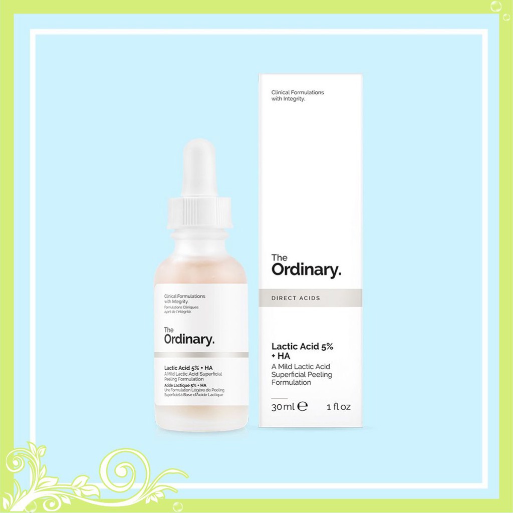 The Ordinary Lactic Acid 5% + HA 30ml - Tẩy tế bào chết làm sáng da