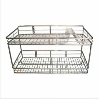 Kệ chén 2 tầng inox 201