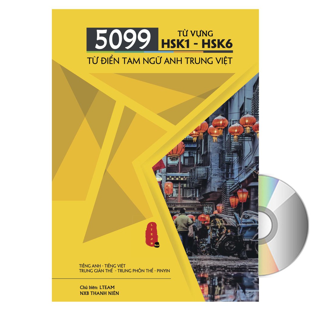 Sách - 5099 từ vựng HSK1 HSK6  tam ngữ Anh Trung Việt   Có Audio nghe  + thumbnail