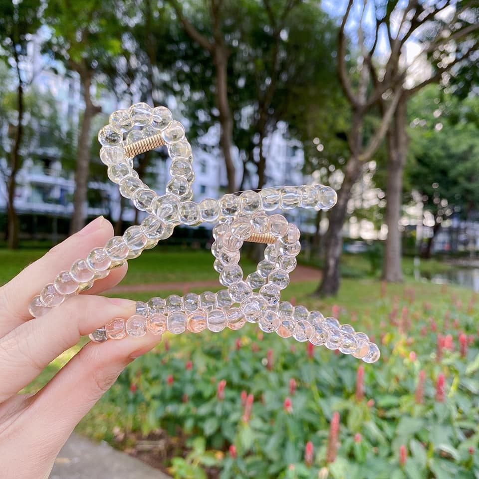 Kẹp gấp gọn tóc nữ thời trang nhiều màu cam, hồng, xanh phong cách hàn quốc đẹp dễ thương cho bạn gái