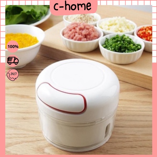 Dụng Cụ Xay Tỏi Ớt Bằng Tay FOOD CHOPPER Tiện Dụng, Máy Xay Thực Phẩm Nhỏ Gọn Cầm Tay