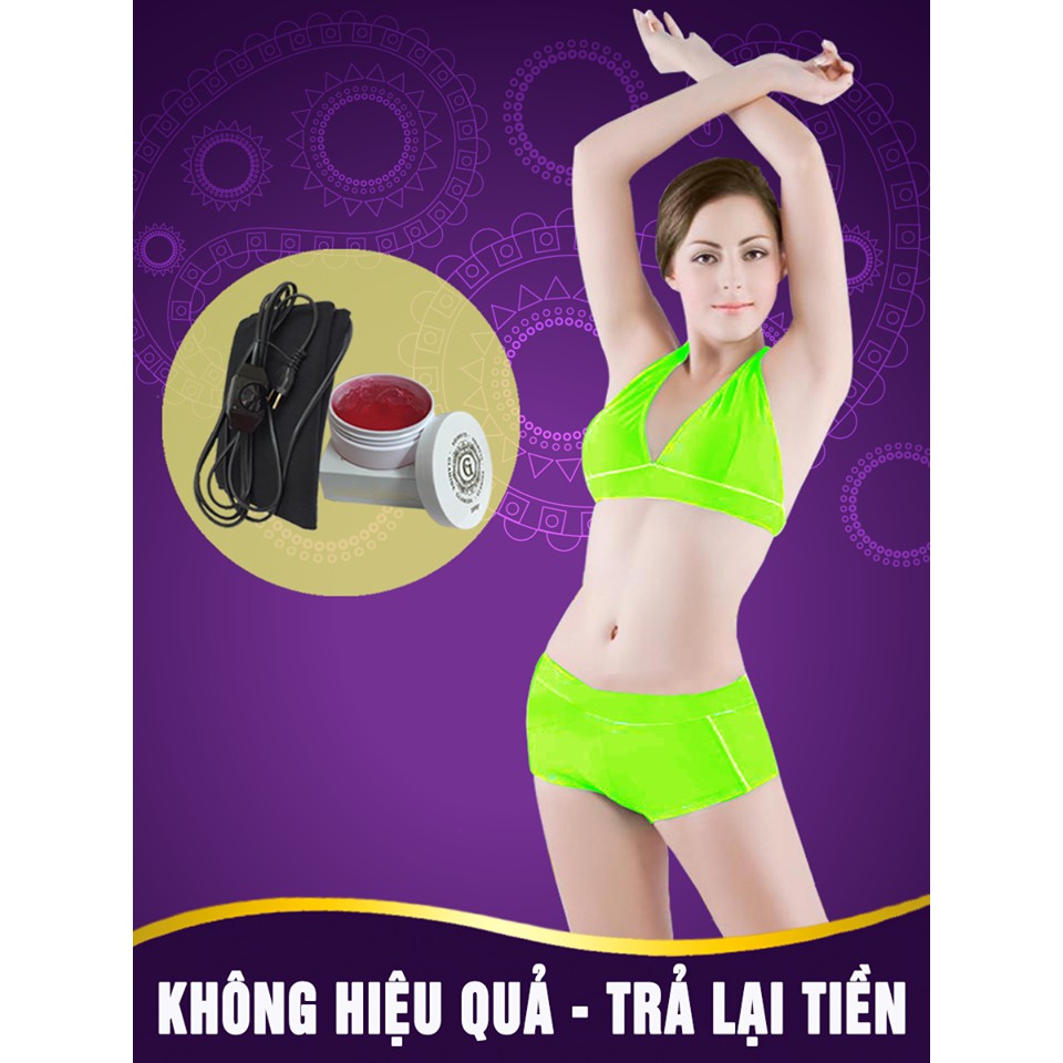 Kem tan mỡ glamida và dây quấn nóng trọn bộ sản phẩm