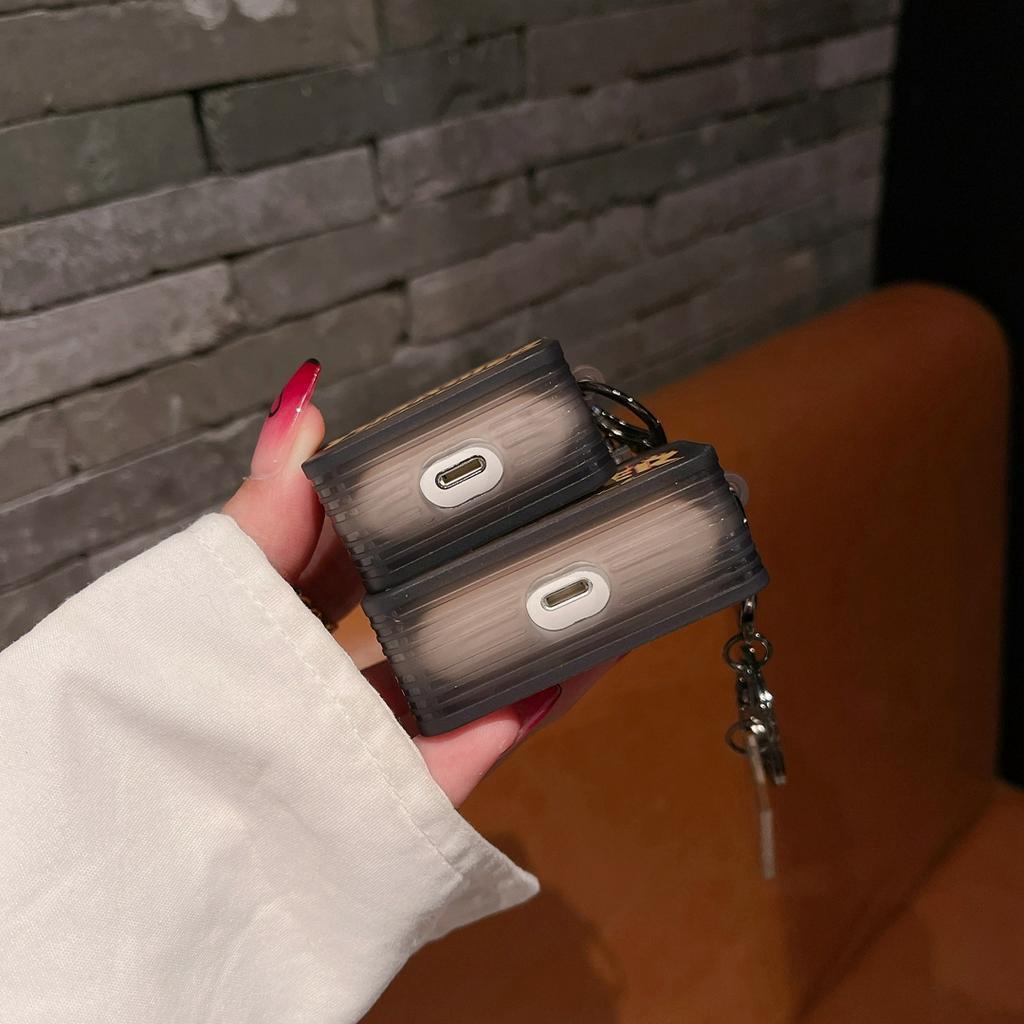 Vỏ Bảo Vệ Hộp Sạc Tai Nghe airpods pro gen 2 1 2 3 pro Hình Thrasher Thời Trang Kèm Móc Khóa