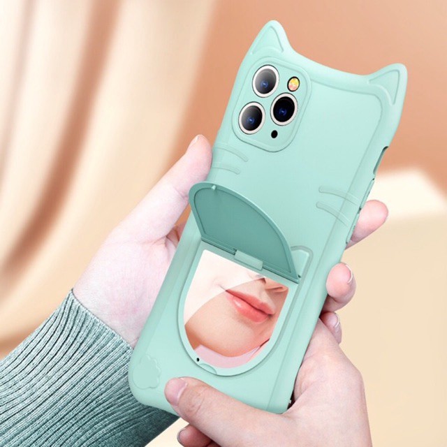 ♥️ Ốp tai thỏ có gương 2021 ip6/6p/7plus/X/Xsmax ♥️