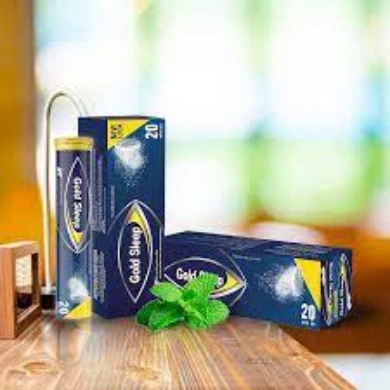 [Mua 3 Tặng 1] Viên Sủi Gold Sleep Giúp Ngủ Ngon Giấc - Hộp 20 Viên