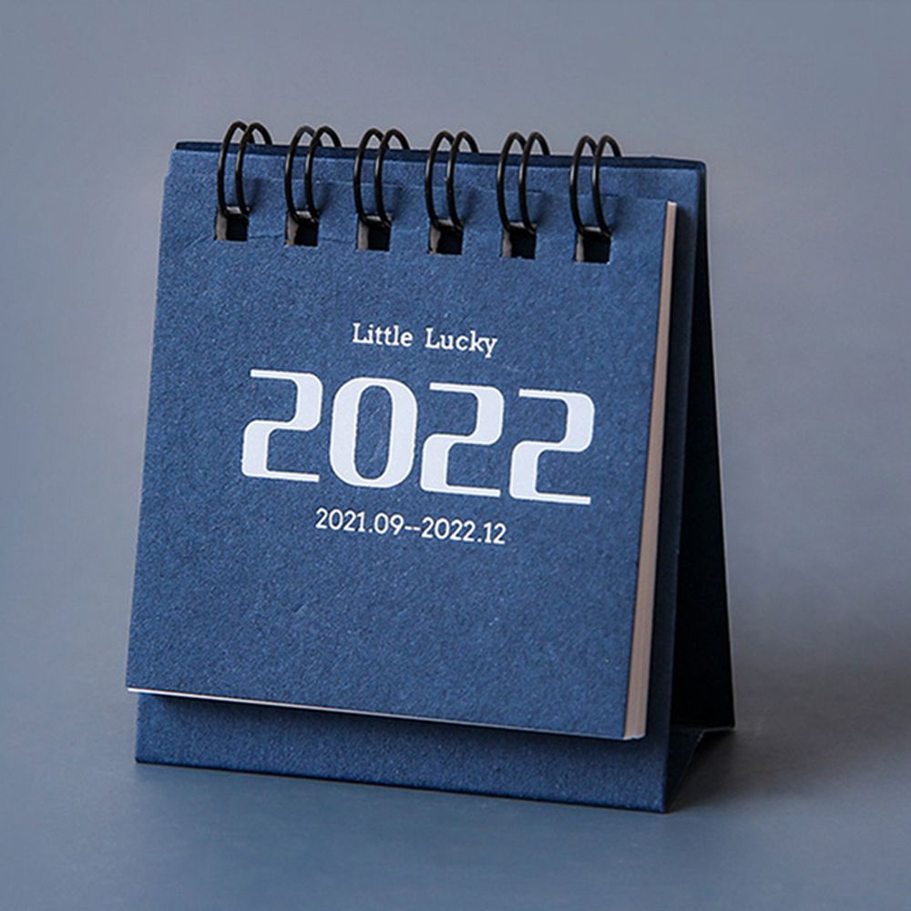 Lịch để bàn dạng lật 2021-2022 mini không in dấu vân tay tiện lợi nhiều màu sắc
