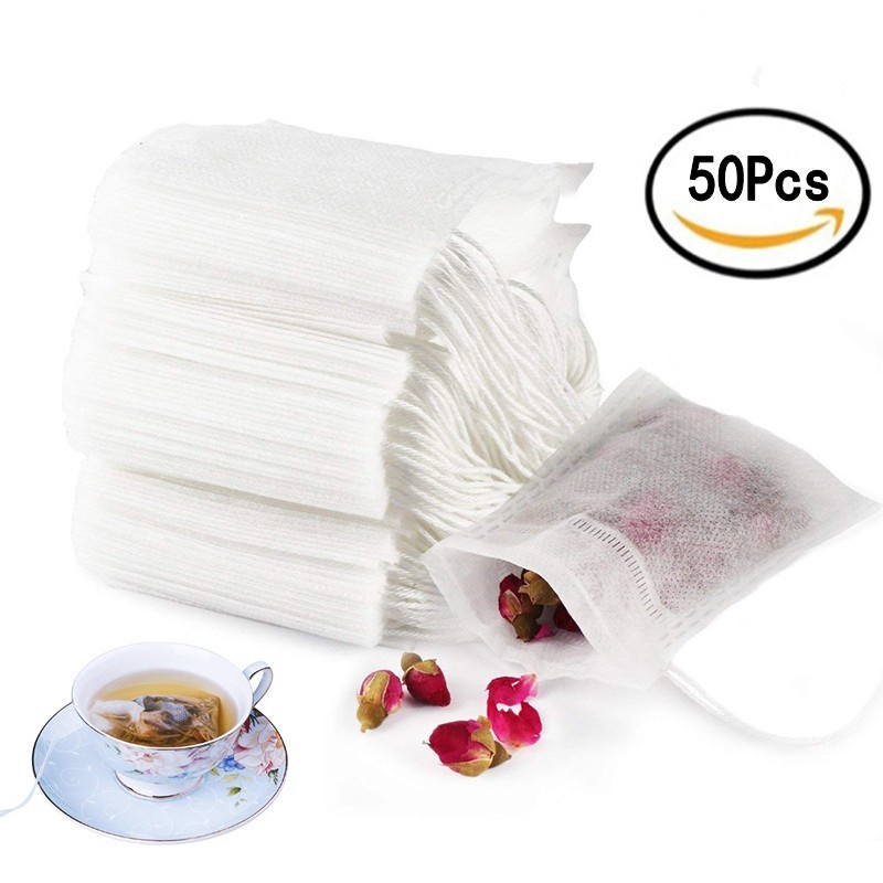 Bộ 50 túi lọc trà rỗng 9x7cm tiện dụng