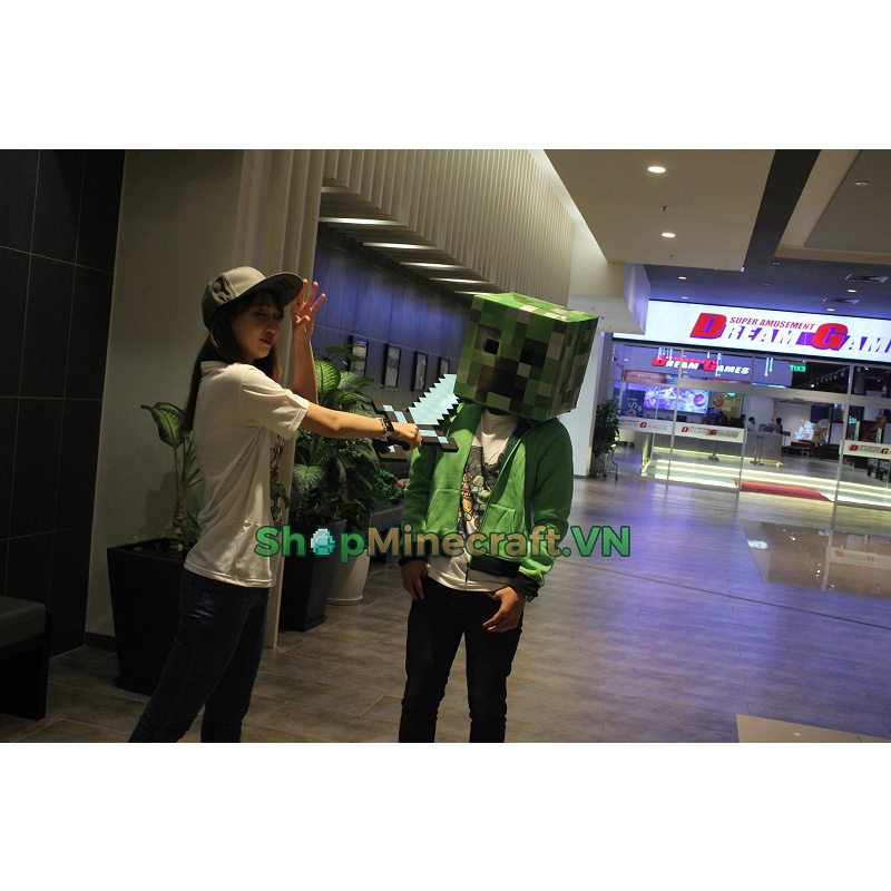 Đầu Creeper Minecraft chính hãng