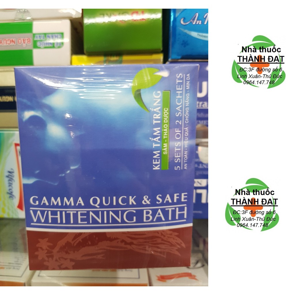 kem tắm trắng sâm - thảo dược gamma quick &amp; safe whitening bath