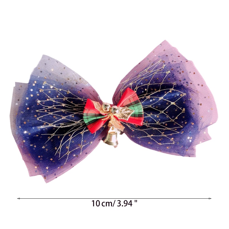 Kẹp Tóc Hình Nơ Lớn Bằng Vải Gạc Hợp Thời Trang