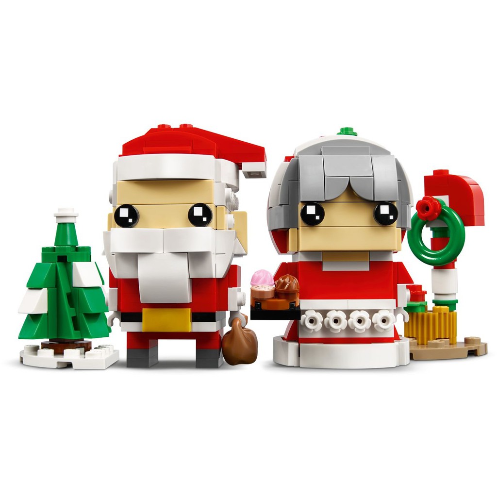 40274 LEGO BrickHeadz Mr. & Mrs. Claus - Ông bà (Xem Mô tả)