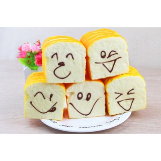 Squishy Bánh Mì Cắt Lát Cảm Xúc