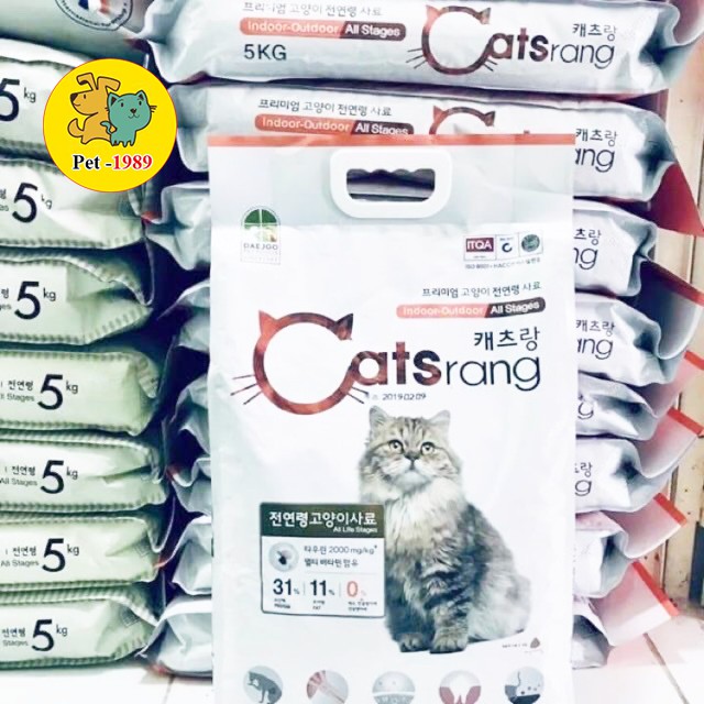 [Mã PET50K giảm Giảm 10% - Tối đa 50K đơn từ 250K] Thức Ăn Cho Mèo Catsrang 5kg nhập khẩu Hàn Quốc Pet-1989