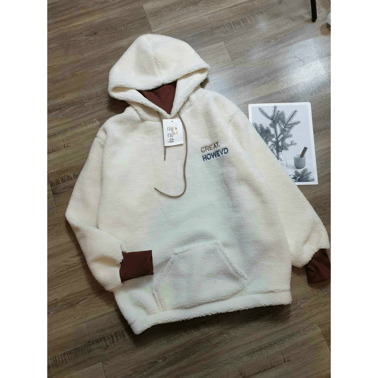 ( ẢNH THẬT) ÁO KHOÁC  HOODIE LÔNG Creat SIÊU XINH THỜI TRANG HÀN QUỐC , SIÊU ẤM - MC [NewUnisex]