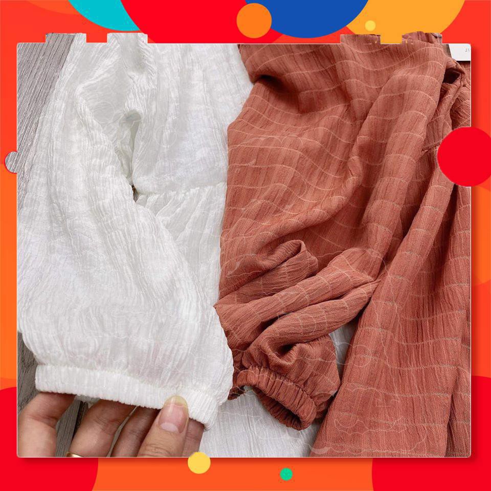 Áo babydoll dài tay cài cúc | BigBuy360 - bigbuy360.vn