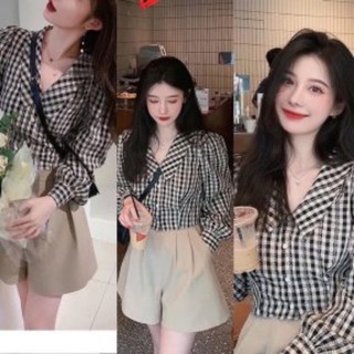 Sét áo sọc cv nâu
