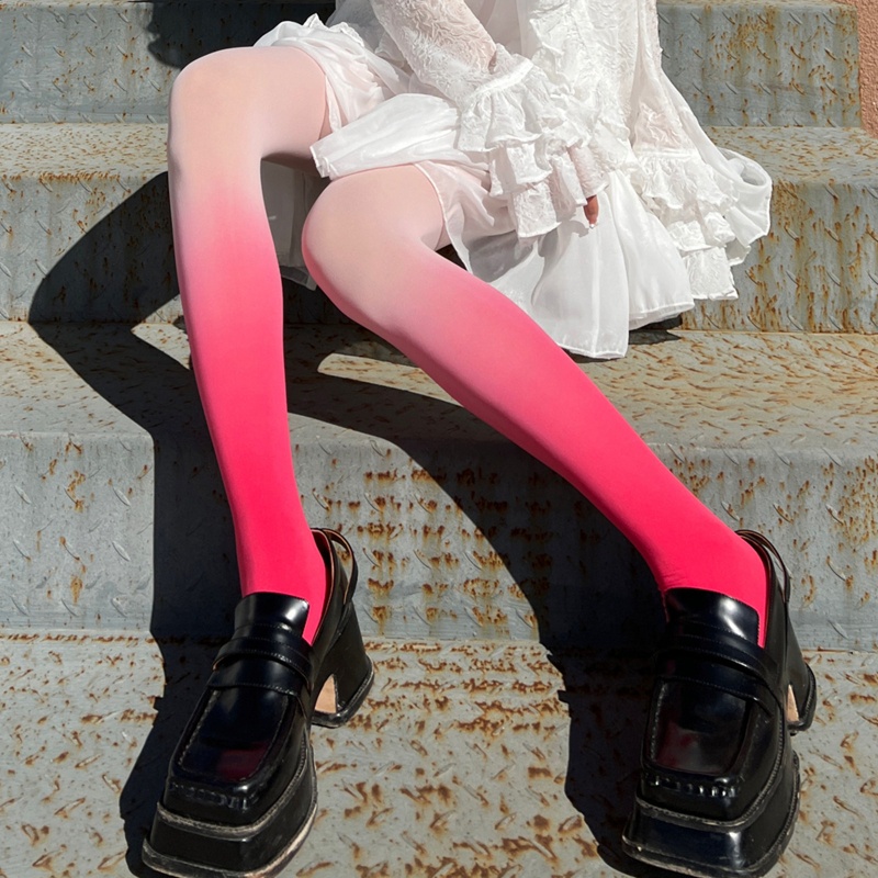 Xixi Quần Tất Lolita Màu Kẹo Sáng Thời Trang Gothic Cổ Điển Cho Nữ