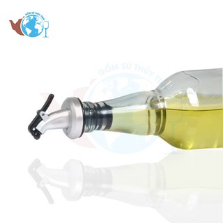 Chai thủy tinh đựng dầu ăn chiết rót dầu 500ml