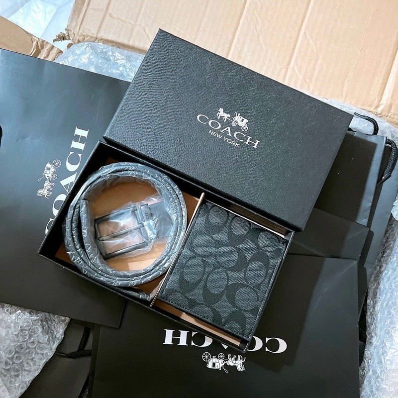 Set ví kèm thắt lưng full box