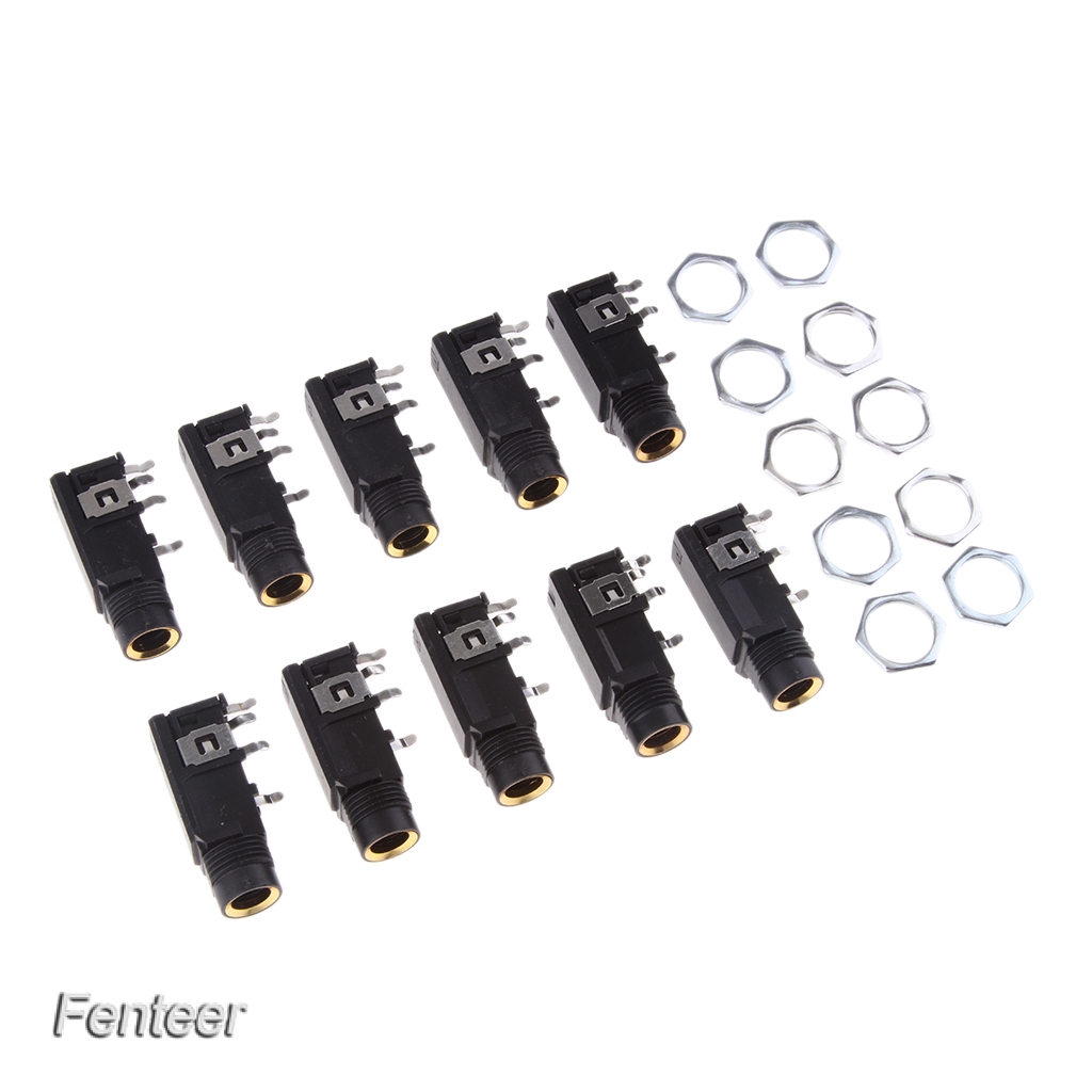 Set 10 Đầu Cắm Micro Âm Thanh 6.35mm / 6.35 Chuyên Dụng