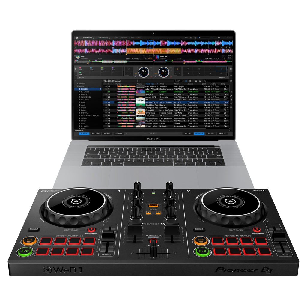 Bàn Smart DJ Controller DDJ-200 chơi được cả điện thoai và laptop   - Hàng Chính Hãng