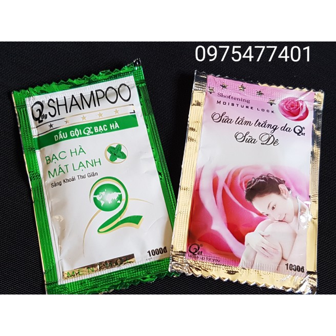 10 DÂY DẦU GỘI ĐẦU SHAMPOO DÀNH CHO NHÀ NGHỈ KHÁCH SẠN 1 DÂY 10 GÓI | BigBuy360 - bigbuy360.vn