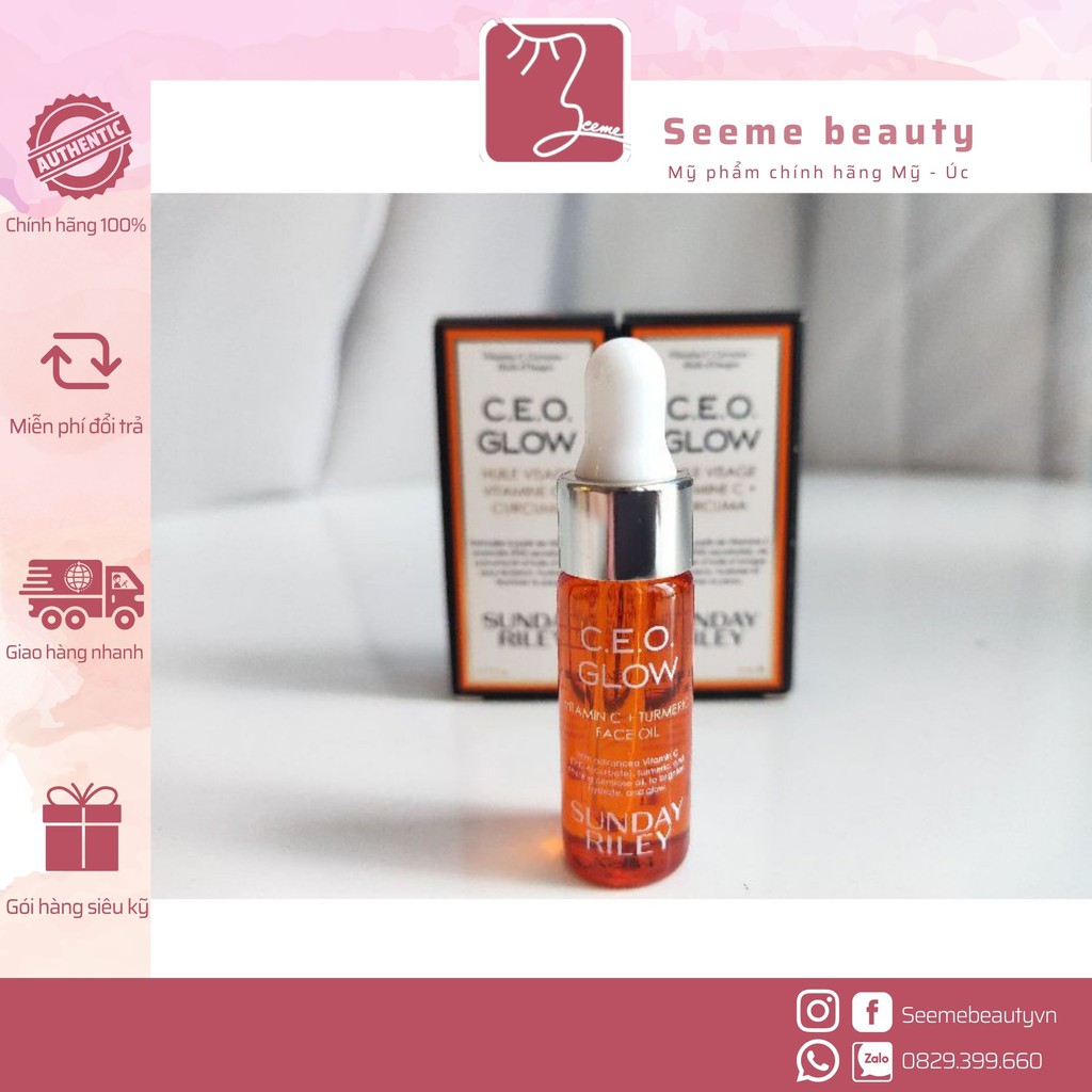 Dầu dưỡng Sáng Da Sunday Riley C.E.O Glow Vitamin C + Turmeric Face Oil