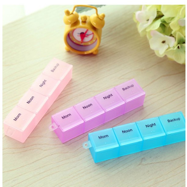Hộp Đựng Thuốc Tiện Ích 7 Ngày, Sáng Trưa Chiều