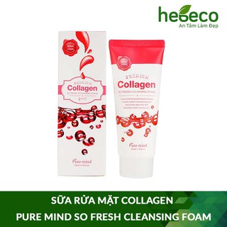Sữa Rửa Mặt Collagen Pure Mind Premium Collagen Cleansing Foam 100ml