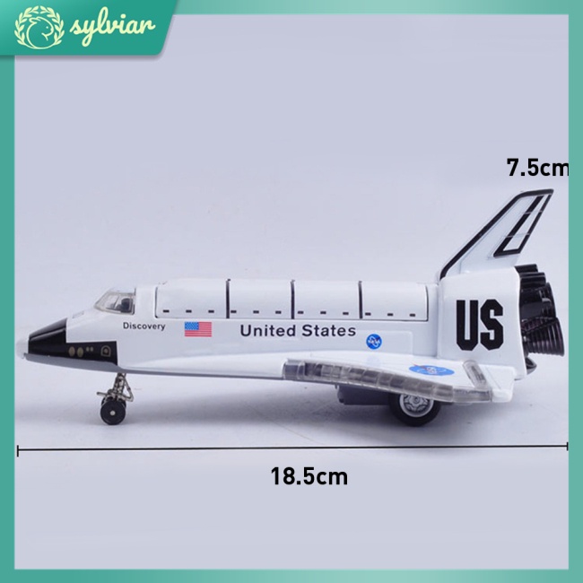 Mô Hình Tàu Con Thoi Bằng Hợp Kim 8 Inch Có Đèn Và Âm Thanh