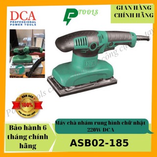 Máy chà nhám rung công suất 185mm dca asb02-185 , máy chà nhám chử nhật kích thước giấy nham 93mmx 185mm , điện áp 220v