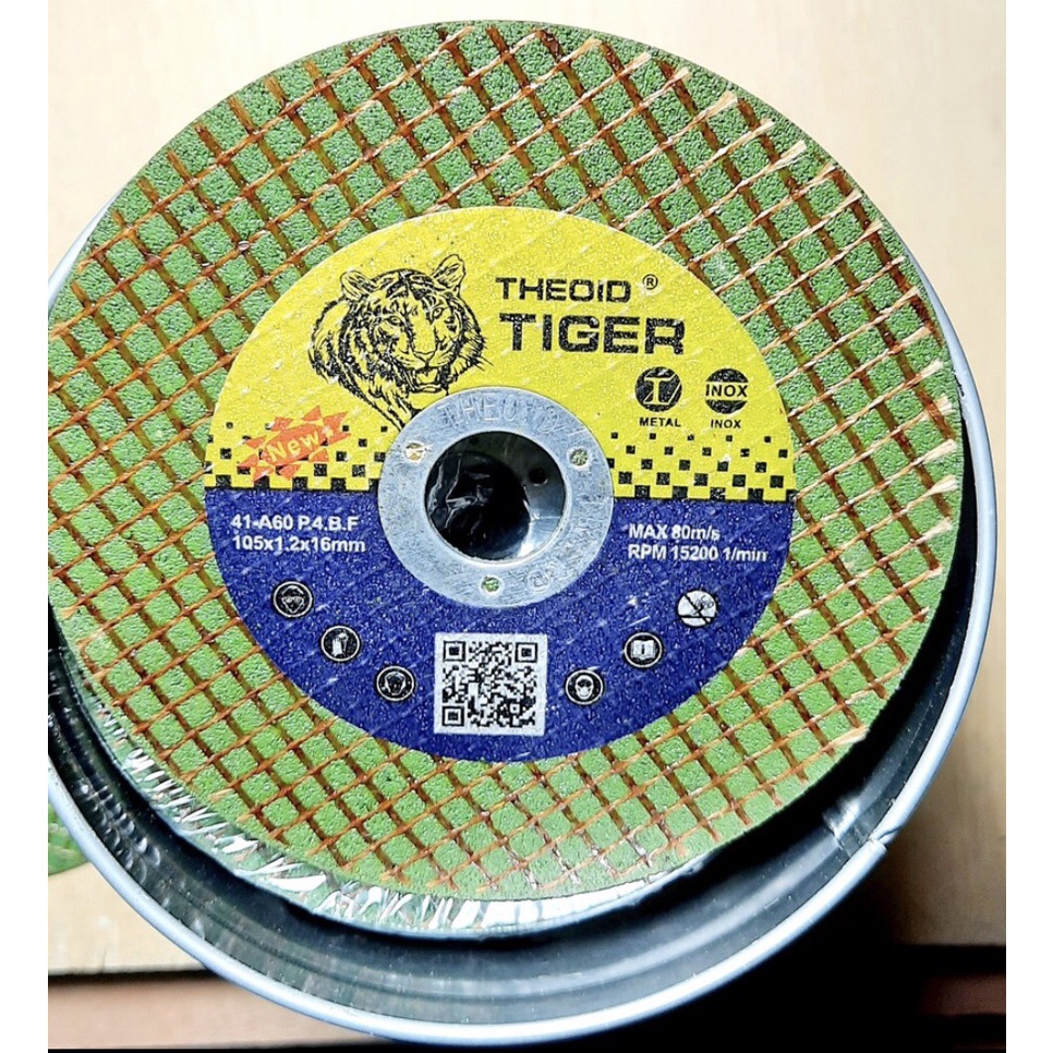 Hộp Đá Cắt Sắt, Cắt Inox TIGER 100 Hàng Loại 1 Chính Hãng