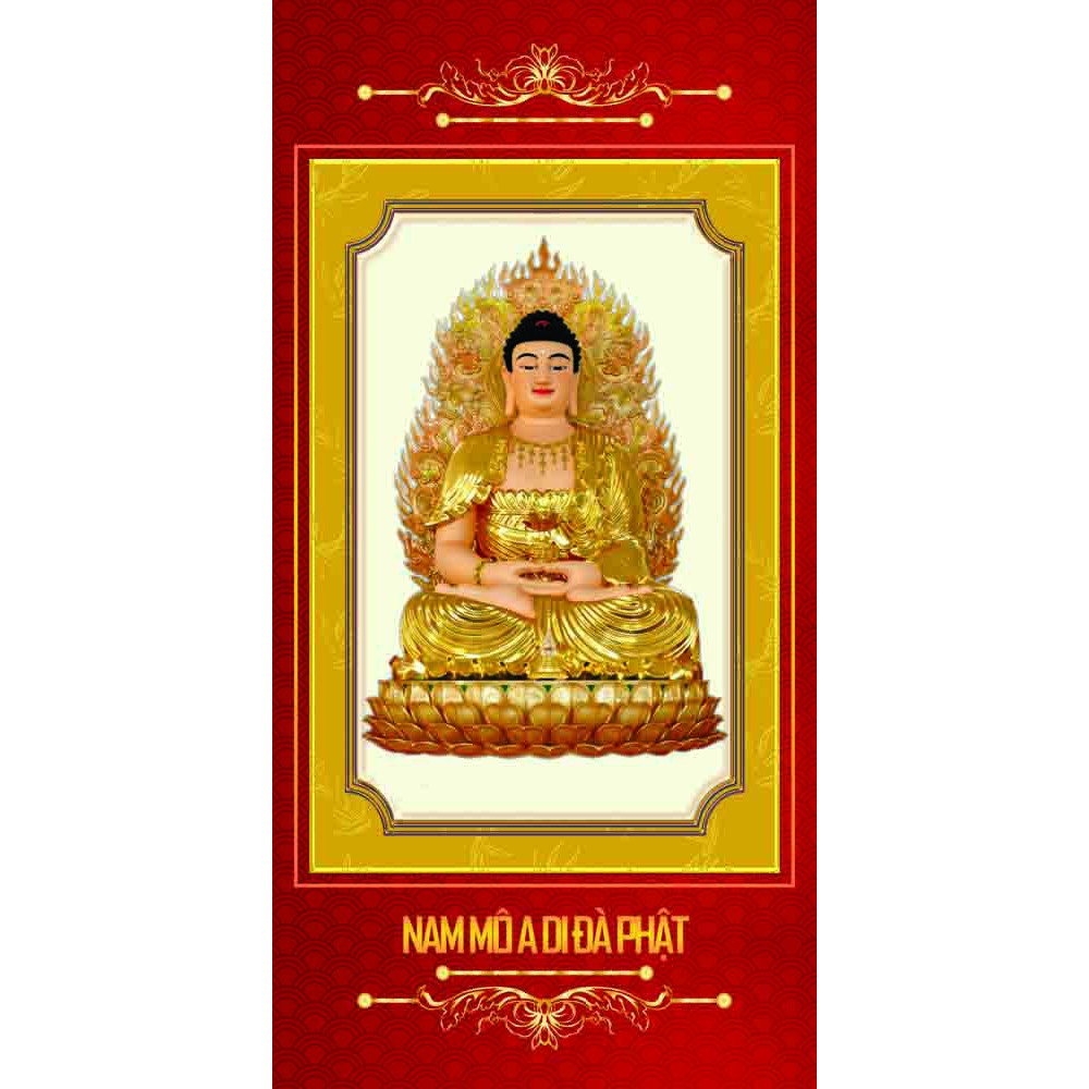Tranh Phật Kim Sa Phật A Di Đà 40x0cm
