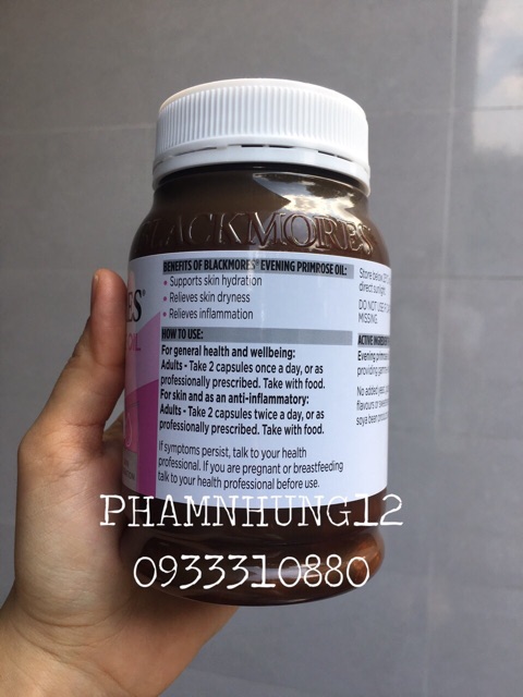 Tinh Dầu Hoa Anh Thảo Blackmores (190 viên). | BigBuy360 - bigbuy360.vn