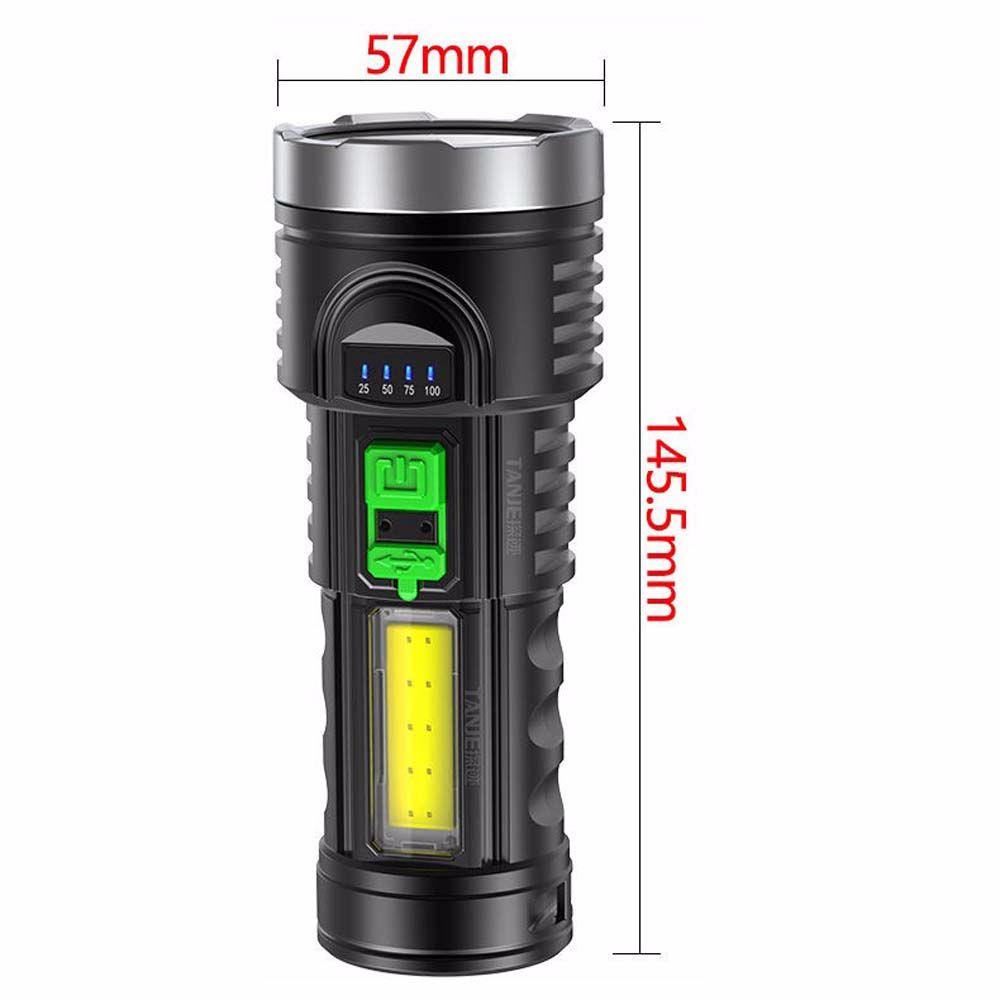 LLOYD Đèn Pin Cắm Trại / Câu Cá Ngoài Trời Chống Thấm Nước Cổng Sạc USB