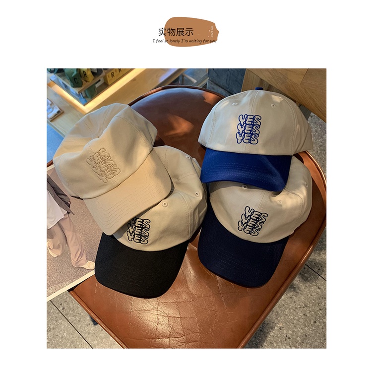 Nón Lưỡi Trai Chống Nắng Thêu Chữ Phong Cách Hàn Quốc Thời Trang Cho Nữ